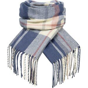 Women's Navy Beige Red  Scarf Fashion Long Plaid Shawls Wraps Big Grid Winter